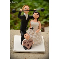 Fitness figúrky na svadobnú tortu
